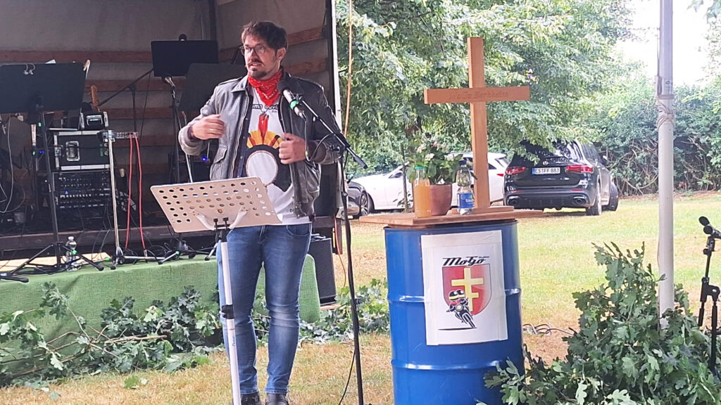 Motorrad-Gottesdienst, Evangelisation, Predigt